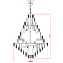 Люстра підвісна ARTTOK 5440/850/35P FGD+CL **fo
