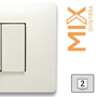 Рамка 2-модульна Master Mix - білий 21MX102