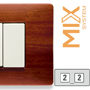 Рамка двомісна Master Mixmo - вишня 21MX412-2
